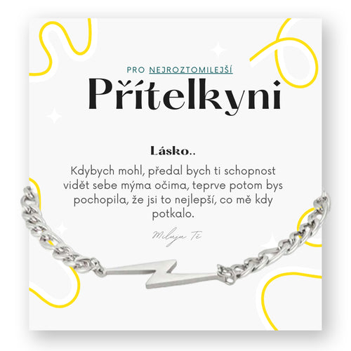 Sada pro přítelkyni/manželku - Blesk řetízek na ruku/nohu