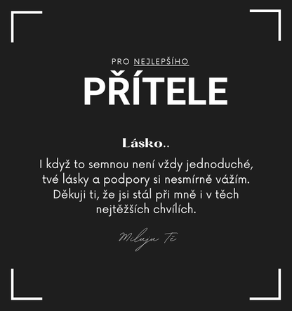 Sada pro přítele/manžela - Cuban náramek
