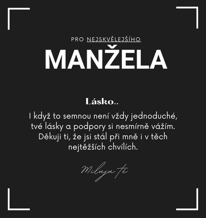 Sada pro přítele/manžela - Cuban náramek