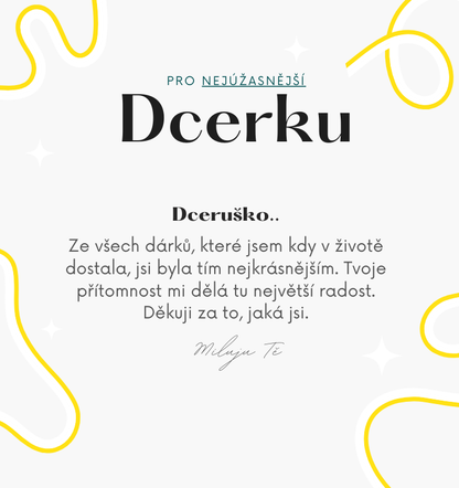 Sada pro dceru - Dvojité srdíčko řetízek