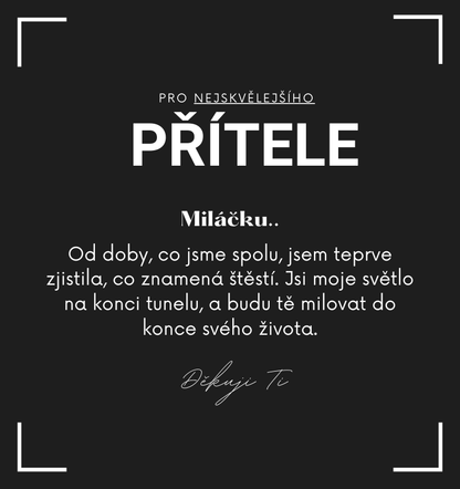 Sada pro přítele/manžela - Cuban náramek