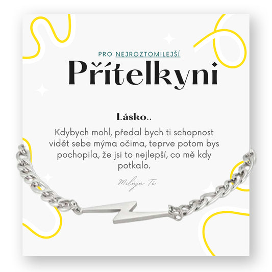 Sada pro přítelkyni/manželku - Blesk řetízek na ruku/nohu