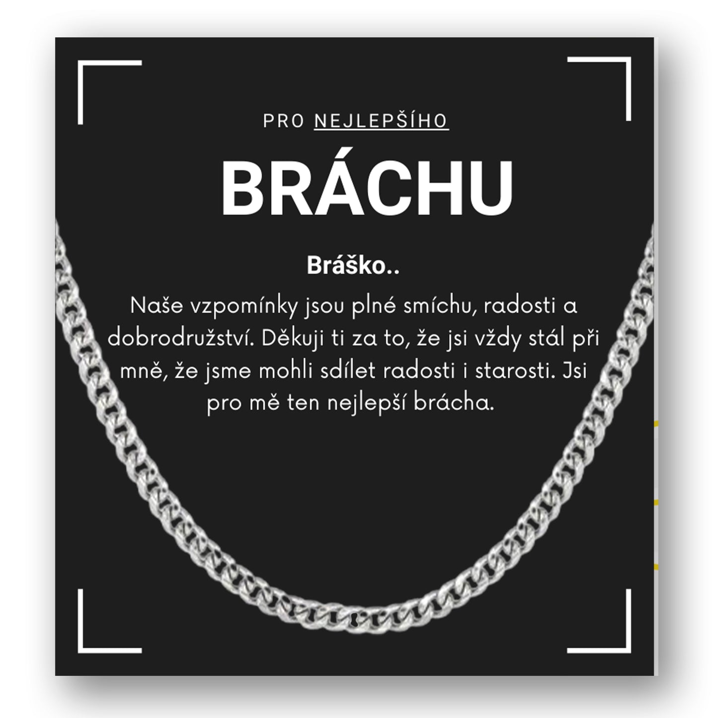 Sada pro bratra - Steel náhrdelník