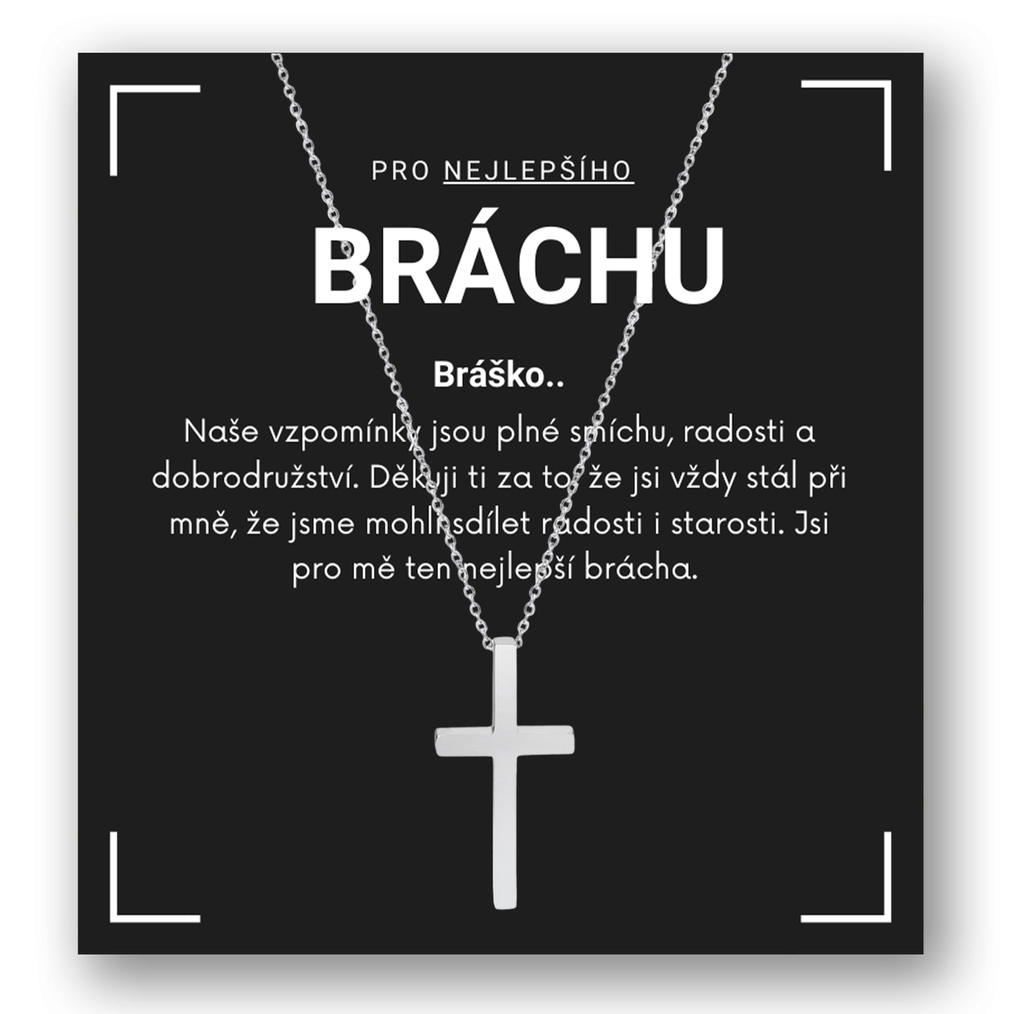 Sada pro bratra - Křížek střední řetízek
