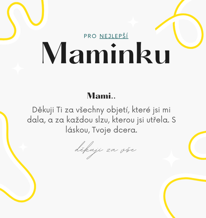 Sada pro maminku - Srdíčkový set s perličkami