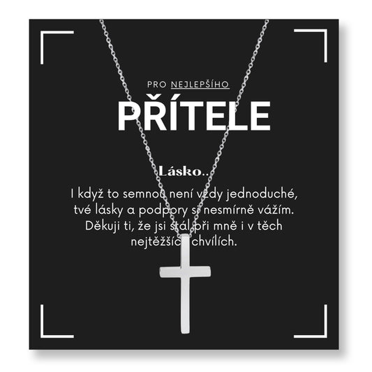 Sada pro přítele/manžela - Křížek střední řetízek