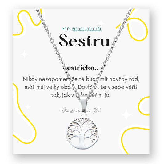 Sada pro sestru - Strom života řetízek